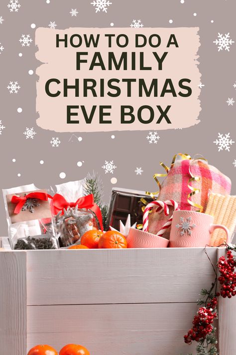 Christmas Eve Boxes make best gifts for festive season #christmaseveboxes Family Gift Boxes Diy Christmas, Christmas Box Ideas For Adults, Family Christmas Box Gift Ideas, Family Christmas Gift Box, Diy Christmas Eve Crate, Ideas For Christmas Eve Boxes, 1st December Christmas Boxes, Christmas Gift Box Ideas For Family, What To Put In Christmas Eve Boxes