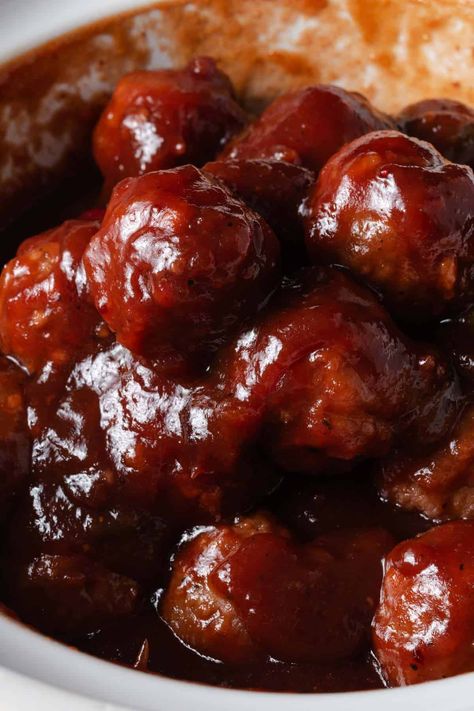 Cranberry Jalapeno Meatballs - Mandi of the Mountains Cranberry Jalapeno Meatballs, Jalapeno Meatballs, Coconut Poke Cake, Fall Crockpot, Coconut Poke Cakes, Crockpot Dinner Recipes, Cranberry Jalapeño, Cranberry Meatballs, Easy Cranberry Sauce