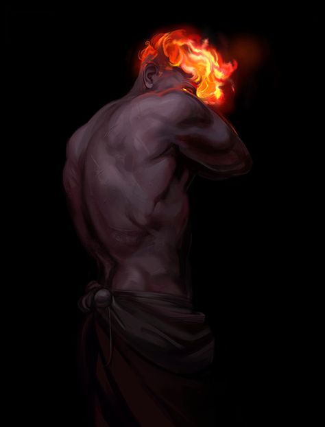 Fire Genasi, Drawing Man, In The Dark, My Love, A Man