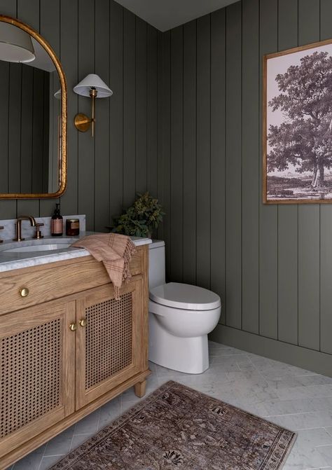 Springfield New House Bathroom, Bathroom Inspiration Decor, Upstairs Bathrooms, Bathroom Inspo, Green Bathroom, Bathroom Renos, Bathroom Style, House Bathroom, Bath Remodel