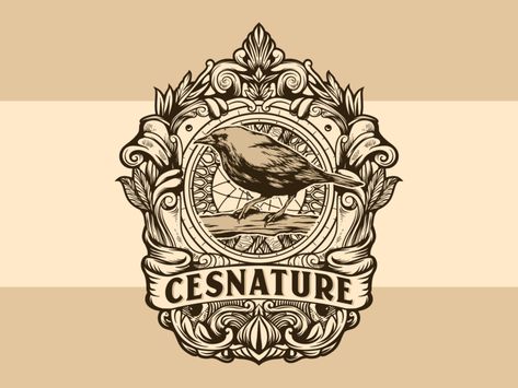 Cesnature vintage logo by Ary_ngeblur on Dribbble Vintage Logo Ideas, Logo Inspiration Vintage, Logo Design Inspiration Vintage, Logos Vintage, Fiverr Logo, Retro Logo Design, Inspiration Logo Design, Vintage Logos, Logo Design Set