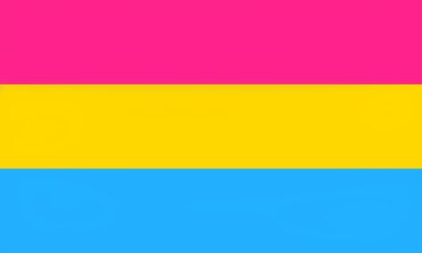 Pansexual Flag, Pride Flag, The Rainbow, Flag, Rainbow, Yellow, Pink