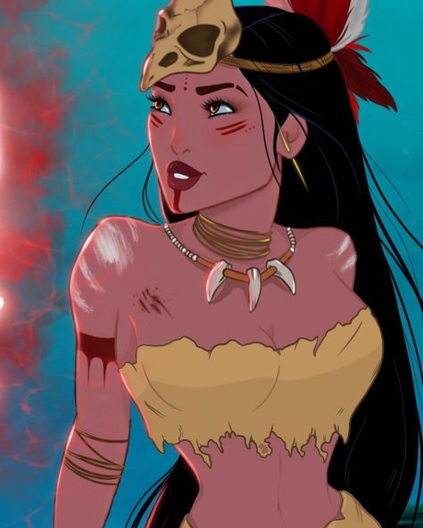 Pocahontas Makeup, Pocahontas Halloween Costume, Pocahontas Halloween, Pocahontas Cosplay, Disney Gone Bad, Twisted Disney Princesses, Disney Princess Villains, Pocahontas Disney, Disney Punk