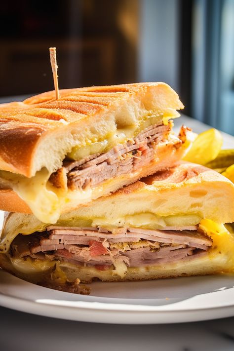 Indulge in the mouthwatering world of Cuban cuisine with our Cubano Sandwich recipe! Crispy, cheesy, and bursting with flavor, it's a taste of Havana in every bite. Try it today and transport your taste buds to Cuba! Cuban Panini Sandwiches, Sandwich Cubano, Tuna Salad Sandwich Recipe, Cubano Sandwich, Tuna Salad Sandwich, Panini Sandwiches, Cuban Cuisine, Cuban Sandwich, Tuna Sandwich