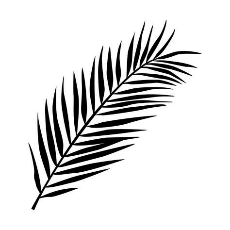 Palm Leaf SVG | Kakikoi Tropical Leaves Silhouette, Palm Leaf Outline, Palm Leaf Tattoo Design, Palm Leaf Illustration, Palm Leaves Tattoo, Palm Leaf Vector, Palm Leaf Tattoo, Tiki Tattoo, Palm Tree Leaf