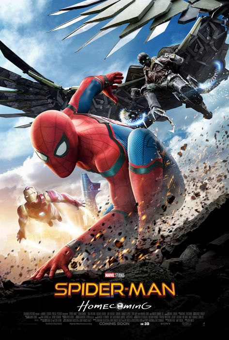 "Spider-man: homecoming" (2017). Spider Man Homecoming 2017, Spiderman Poster, Homecoming Posters, Film Marvel, Marvel Movie Posters, Robert Downey Jr., Spider Man Homecoming, John Waters, Donald Glover