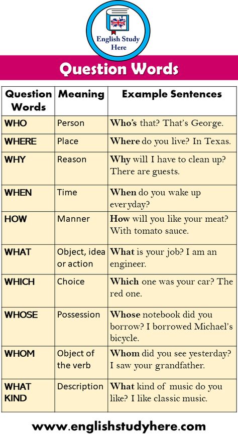 What Who Where When, Which One Am I, Words Meaning, Question Words, I Am An Engineer, English Grammar Notes, English Grammar Rules, English Phrases Idioms, Learning English For Kids