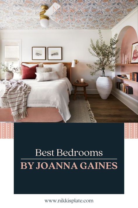 Best NEW bedrooms by Joanna Gaines from Fixer Upper; here are the top bedrooms from Joanna Gaines that you haven’t seen yet! Magnolia Master Bed, Joanna Gaines Master Bedrooms Decor, Fixer Upper Bedroom Joanna Gaines, Joanna Gaines Bedrooms, Floral Theme Bedroom, Joanna Gaines Farmhouse Bedrooms, Joanna Gaines Bedroom Ideas Master Suite, Magnolia Bedroom Ideas, Magnolia Homes Joanna Gaines