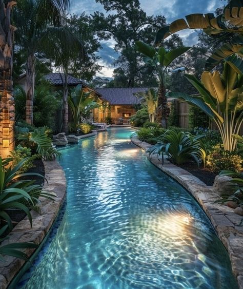 Insane Pools, Tropical Pool Landscaping, Big Pool, Luxury Pools Backyard, Relaxing Photos, Housing Estate, Dream Backyard Pool, Big Pools, Koi Ponds