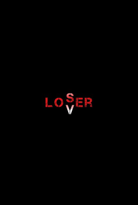 Lover converting to loser Loser Wallpaper Black, Looser Wallpaper, Looser Dp, Loser Lover Wallpaper, Ios Customization, Lover Loser, Black Wallpapers, Design Club, Beast Wallpaper