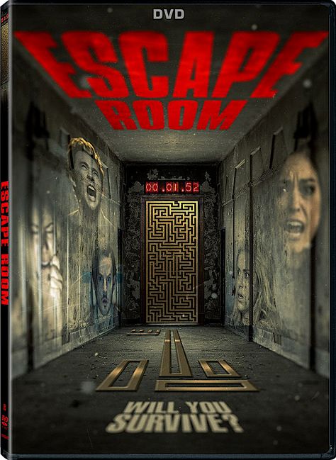 ESCAPE ROOM 3D DVD (LIONSGATE) Full Mon, New Movie Posters, Horror Posters, Foxtrot, Escape Game, Good Movies To Watch, Escape Room, Room Posters, Scary Movies