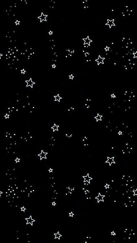 Stars, Iphone, Black, Aesthetic Iphone, Aesthetic Iphone Wallpaper, The Black, Iphone Wallpaper, White