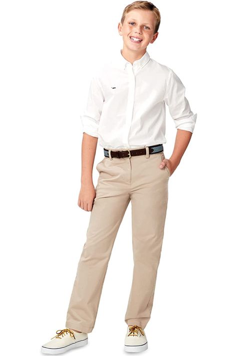 vineyard vines Boys' Breaker Straight Leg Pant Green Chino Pants, Boys Khaki Pants, School Uniform Pants, Boys Chinos, Pants For Boys, Vineyard Vines Boys, Uniform Pants, Straight Leg Pant, School Play