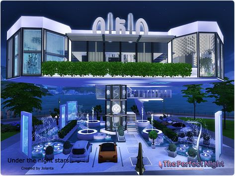 Sims 4 Restaurant, Celebrity Mansions, Ts4 Mods, Night Stars, Sims 5, Romantic Restaurant, Casas The Sims 4, Luxury Restaurant, Jungle Adventure