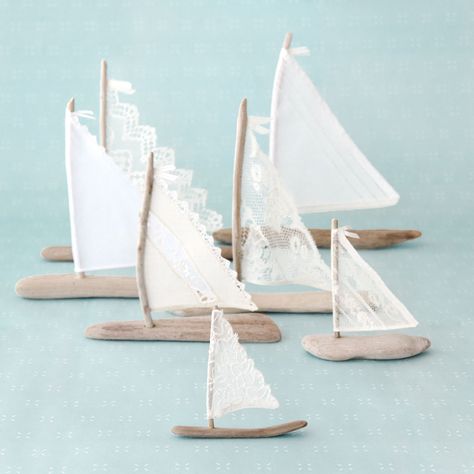 Driftwood Sailboat, Fabric Starch, Boat Crafts, Beachy Colors, Burlap Canvas, Wedding Ready, Lakeside Cottage, Driftwood Beach, Cottage Wedding