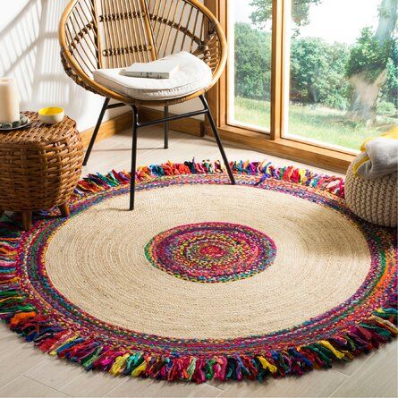 Rugs Ideas, Braided Rag Rugs, Natural Jute Rug, Braided Area Rugs, Jute Area Rugs, Cotton Area Rug, Diy Rug, Round Area Rugs, Round Rug