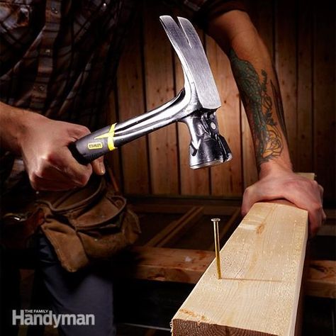 Choosing the Best Hammer Hope Chest Plans, Hammer And Nail, Hammer Heads, Woodworking Beginner, Nail Holder, Hammer Handles, Diy Handyman, Tool Tips, Handy Man