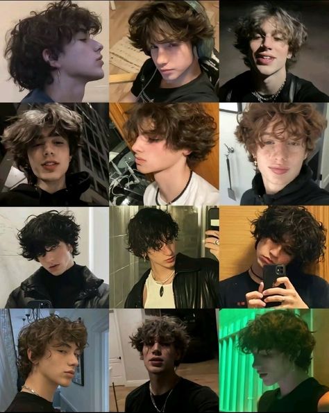 Men Haircut Fluffy, Guy Haircuts Long Curly, Smooth Lines To Say To Guys, 2c Men Hair, Wavy Man Haircut, Guys Haircuts Curly, Curly Hair Boys Aesthetic, Hot White Guys With Curly Hair, Fluffy Haircuts For Boys