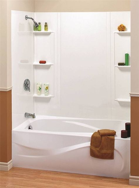 Best Bathtub Wall Surround (Reviews & Buying Guide) Bathtub Surround Ideas Budget, Acrylic Tub Surround Ideas, Acrylic Tub Surround, Tub Surround Ideas Cheap, Bathtub Surround Ideas, Bathtub Inserts, Bathtub Wall Surround, Tub Insert, Tub Surround Ideas