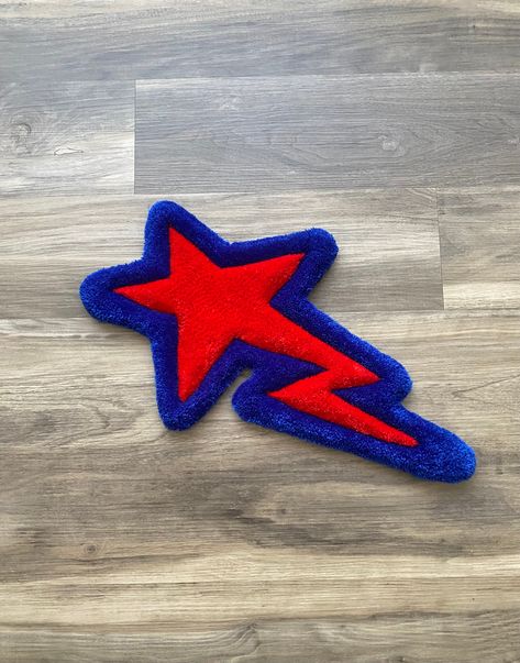 Bape Star Bape Star Painting, Bapesta Star Mirror, Bape Jeans Star, Bathing Ape Rugs, Bape Baby Milo Rug, Bape Star, Mens Bedroom Decor, Sneakerhead Room, Painted Clothes Diy