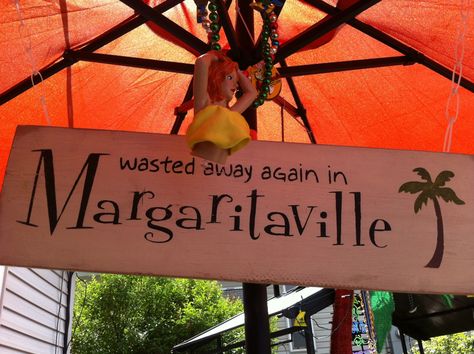 Wild Bill's idea of Margaritaville decorating - unique & funny signs! Cheap Wedding Decor, Margaritaville Decor, Margaritaville Party, Beach Signs Wooden, Cottage Style Interiors, Signs Decor, Wooden Wheel, Cottage Style Homes, Lake Signs