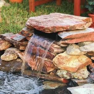 Backyard Waterfall, Taman Air, Building A Pond, Diy Pond, Fountains Backyard, Garden Waterfall, Pond Waterfall, Pond Landscaping, Backyard Water Feature