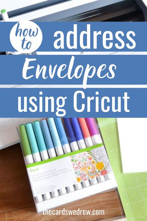 Address Envelopes With Cricut, How To Make Address Labels With Cricut, How To Address Envelopes With Cricut, Diy Cardstock Crafts, Cricut Addressing Envelopes, Cricut Envelope Addressing, Cricut Envelopes, How To Address Envelopes, Crafts With Cricut