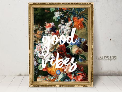 Maximalist Wall Art Eclectic Wall Art Decor Good Vibes - Etsy Maximalist Decor Eclectic, Wall Art Eclectic, Art Altéré, Maximalist Art, Art Eclectic, Maximalist Wall, Perfect Gallery Wall, Maximalist Wall Art, Eclectic Wall Art