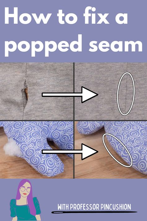 Seam Repair Stitch, How To Sew A Ripped Seam By Hand, Easy Hand Sewing, Repairing Clothes, Sewing Repairs, Mending Clothes, Sewing Seams, Sewing Pants, Sewing Alterations