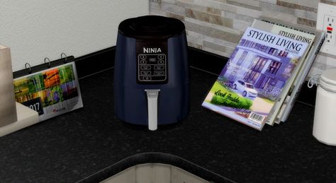 Functional Air Fryer CC | Patreon Sims 4 Cc Functional Air Fryer, Sims 4 Air Purifier Cc, Sims 4 Cc Air Fryer, The Sims 4 Functional Objects, Sims 4 Air Fryer, Sims 4 Fridge Cc, Sims 4 Add Ons, Sims 4 Custom Content Patreon, Sims Finds