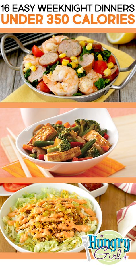 Hungry Girl Recipes Dinner, Dinner Recipes Under 500 Calories, Recipes Under 500 Calories, 300 Calorie Meals, 400 Calorie Meals, Hungry Girl Recipes, Protein Bowls, Healthy Low Calorie Meals, Low Calorie Dinners