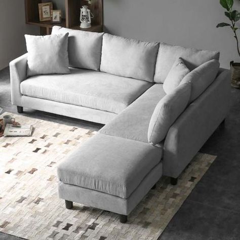 L Shaped Sofa Designs, Wooden Sofa Set Designs, Sofa L, Corner Sofa Design, Modern Sofa Living Room, Fabric Sectional Sofas, Sofa Bed Design, Modern Sofa Designs, Simple Sofa