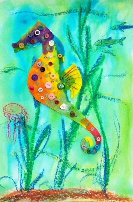 70 Creative sea animal crafts for kids (Ocean creatures) Sea Animal Crafts, 2nd Grade Art, Ocean Kids, Under The Water, Library Art, Sea Crafts, Read Alouds, Ocean Crafts, Animal Crafts For Kids