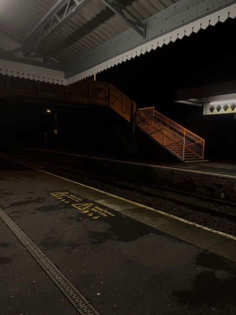 Train Station, At Night, Train