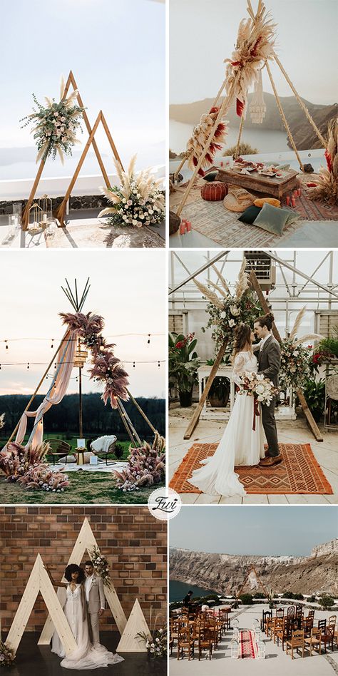 Triangle Wedding Arch With Fabric, Driftwood Wedding Arches, Driftwood Wedding, Wedding Arch Ideas, Boho Wedding Arch, Arch Ideas, Wedding Arches, Spring Wedding Invitations, Arch Flowers