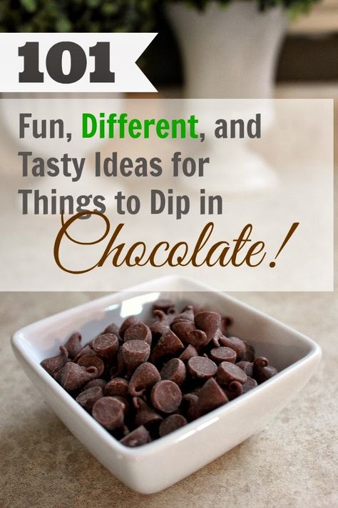 Everything tastes better dipped in chocolate! Well, almost everything... See if you're brave enough to try some of these interesting ideas! Food To Dip In Chocolate, Things To Cover In Chocolate, What Can You Dip In Chocolate, Dipping Chocolate That Hardens, Dipped Chocolate Treats, What To Dip In Chocolate, Things To Dip In Chocolate, Dipping Chocolate, Dipped Treats