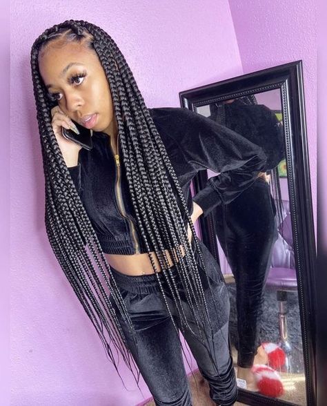 Traditional Box Braids, Protective Style Braids, Long Hair Care, Twisted Hair, Big Box Braids Hairstyles, Jumbo Box Braids, Manhattan Project, African Hair Braiding Styles, Box Braids Hairstyles For Black Women