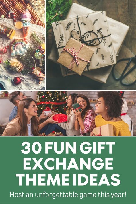 30 Of The Best Christmas Gift Exchange Theme Ideas! – Print GoGo Gift Exchange Name Drawing Ideas, Alternatives To Secret Santa, Group Christmas Gift Exchange Ideas, Christmas Gift Themes Ideas, Fun Gift Exchange Themes, Holiday Party Gift Exchange Ideas, Christmas Gift Exchange Theme Ideas Family, Themed Christmas Gift Exchange Ideas, Christmas Work Gift Exchange Ideas