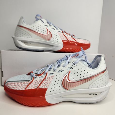 Nike Gt Cut 3 Size 10 Men Summit White/Metallic Silver Sku: Dv2913-101 100% Authentic Brand New With Box (Box Is Missing Lid) Any Questions? Make Sure To Ask Price Firm Gt Cut 3 Shoes, Nike Gt Cut, Nike Gt Cut 3, Hoop Shoes, Girls Basketball Shoes, Basketball Shoes For Men, Jayson Tatum, Nike Basketball Shoes, Basketball Girls