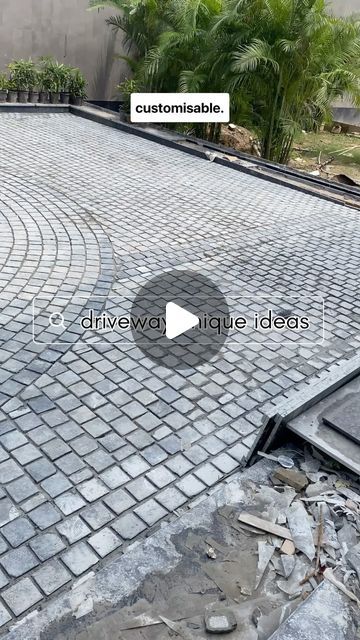 Studio EFFCOM on Instagram: "If you’re bored of simple driveway tiles, then you need to give COBBLE STONE a try! 😇  Cobble stone is a natural stone that comes in smaller pieces, and can be easily installed with concrete! ✅   100% customisable, Cobble stone can easily take the weight of heavy vehicle and is 100% resistant to harsh weather! 💪🏻  Cobble stone is approved by Studio EFFCOM! Go, give it a try! 🤗  [studio effcom, cobble stone, driveway tiles, driveway material, driveway ideas, outdoor material, interior design, interior design inspo, interior design tips, construction tips]" Material Interior Design, Concrete Driveway Ideas, Driveway Tiles, Cobbled Driveway, Driveway Materials, Driveway Ideas, Cobble Stone, Stone Driveway, Paver Driveway