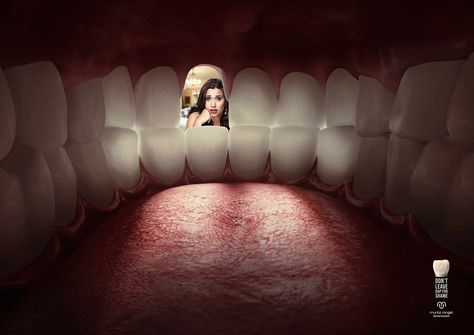 dental implant ad :D Dental Advertising, Health Ads, Dental Posters, Dental Fun, 광고 디자인, Dental Art, Creative Advertising Campaign, Publicidad Creativa, Graphic Design Ads