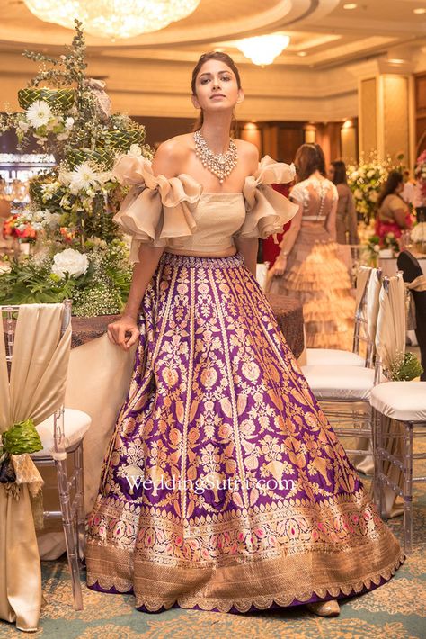 Upcycle Old Lehenga, Ring Ceremony Outfit For Sister, Wedding Lehenga Reuse Ideas, Bridal Lehenga Reuse Ideas, Reuse Wedding Lehenga Bridal, Reuse Bridal Lehenga, Sangeet Gown, Marriage Lehenga, Designed Outfits