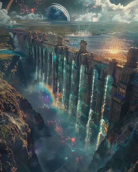 World Inspiration, Cosmic Art, Adventure Art, Magic City, Different World, Cosmic Energy, Fantasy City, Fantasy Castle, Fantasy Places