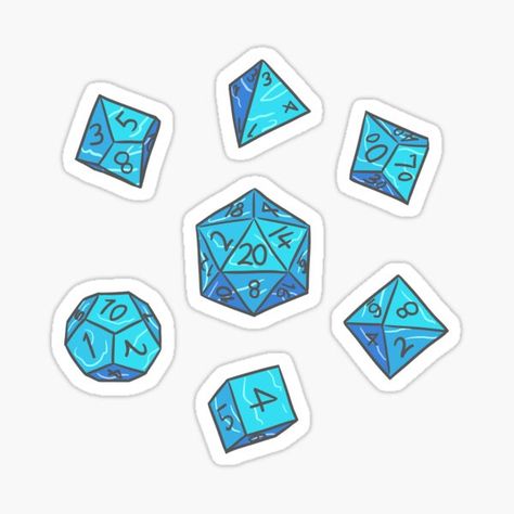 Dnd Stickers | Redbubble Dnd Dice Sticker, Dnd Sticker Ideas, Dnd Stickers Printable, D&d Stickers, Dnd Stickers, Dnd Journal, Character Journal, Zelda Wedding, Dragon Cookies