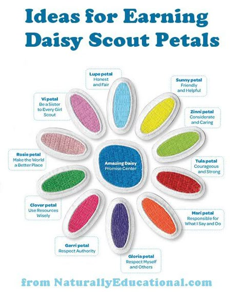 Ideas for earning each #GirlScouts #Daisy Petal --- at NaturallyEducational.com Girl Scout Daisy Petals, Girl Scout Daisy Activities, Girl Scout Meeting Ideas, Girl Scout Troop Leader, Brownie Girl Scout, Girl Scout Badges, Girl Scout Daisy, Girl Scout Activities, Daisy Scouts