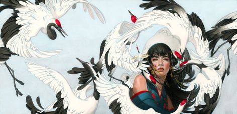 Six Crimson Cranes Wallpaper, Dragons Promise, Spin The Dawn, Six Crimson Cranes, Tran Nguyen, Michael Morris, Book Fan Art, Can Tho, Book Fanart