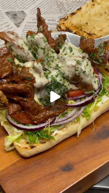 Sahrish Khan | Super Steak Sandwich! A versatile recipe where you can use beef, lamb or chicken (Ramadan recipes) #recipe #sandwich #steak #steaklovers ... | Instagram Sandwich Steak, Fillet Recipes, Recipe Sandwich, Easy Steak Recipes, Easy Steak, Steak Sandwich, Halal Recipes, Ramadan Recipes, Sirloin Steaks