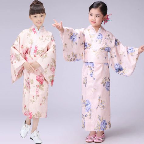 Tradition Clothes Japan Yukata Kimono ... Ancient China Clothing, Japanese Ancient, Kids Kimono, Japanese Kids, Ancient Costume, Traditional Japanese Kimono, Kimono Japanese, Island Outfit, Yukata Kimono