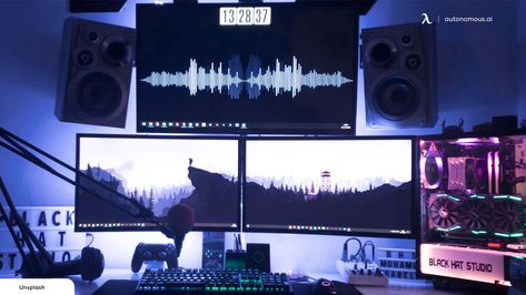 Triple monitor mount setups provide better productivity in the work landscape. Here are some tips to achieve the perfect triple monitor mount setup for you. Triple Monitor Setup, Multiple Monitor Setup, Gaming Desk Accessories, Monitor Setup, Dual Monitor Setup, Philips Hue Lights, Under Desk Storage, Gaming Room Setup, Computer Setup