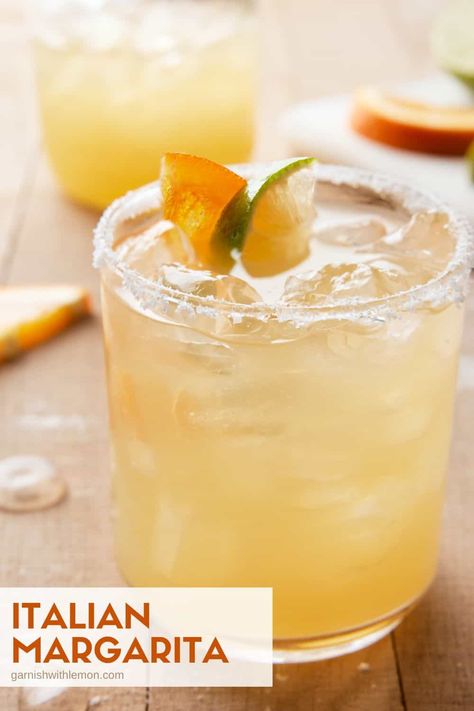 Italian Margarita, Batch Cocktail Recipe, Traditional Margarita, Italian Cocktails, Fresh Juices, Fresh Fruit Juice, Refreshing Cocktail, Seasonal Drinks, Best Party Food